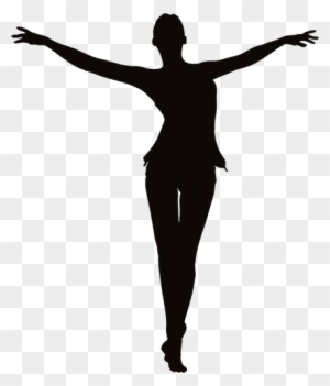 Girl Ballerina Silhouette At - Women Silhouette Arms Outstretched