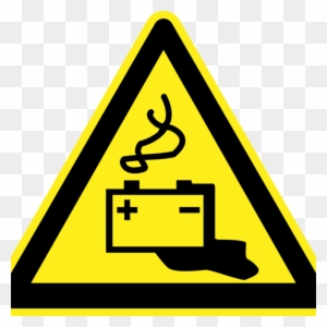 Warning Sign Clipart Electricity Warning Sign Hazard - Battery Charging Safety Sign