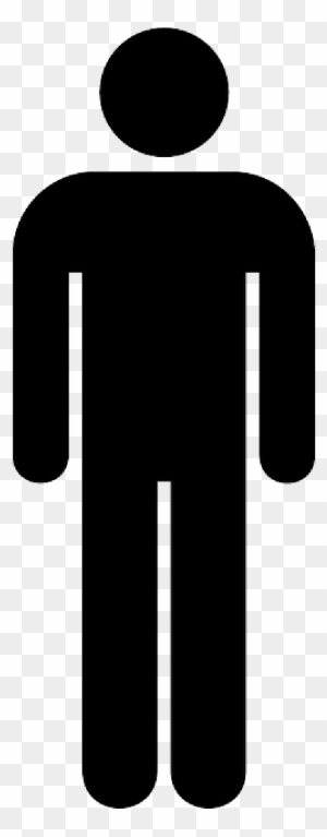 Sign, Silhouette, Male, Toilet, Public, Bathroom Public, - Male Toilet Sign Png