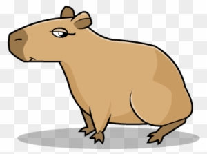 fofa capivara, desenho animado em transparente fundo, ai gerado 24822304 PNG