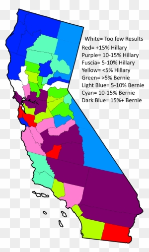 Democratic Grand Finale Tuesday Results Thread - California County Map
