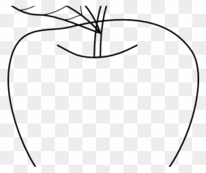 Drawn Apple Outline - Outline Of An Apple