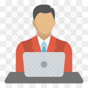 Svg Transparent Computer Svg Business Person - Professional With Laptop Icon