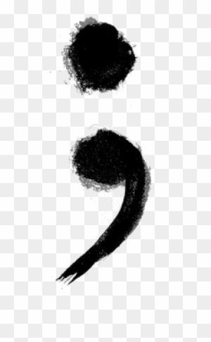 Semicolon Drawing Clip Art Royalty Free Stock - Symbol For Suicide
