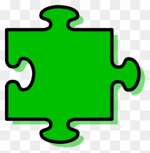 Green Puzzle Piece - Green Puzzle Pieces