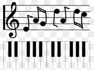 Sheet Music Clipart Muscial - Note De Musique Piano