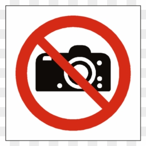 No Photography Symbol Label Safety-label - No Photography Symbol