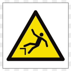 Drop Hazard Symbol Sign - Compressed Gas Warning Sign
