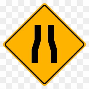 Wa-23 Narrow Road Ahead - Traffic Information Signs - Narrow Road Sign