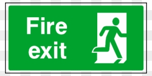 Fire Exit Signs Right