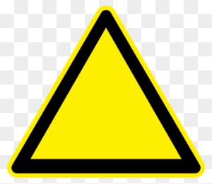 8959 Blank Warning Sign Clip Art Public Domain Vectors - Blank Yellow Warning Sign