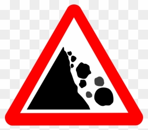 This Free Icons Png Design Of Roadsign Falling Rocks - Falling Rocks Road Sign