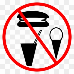Forbidden Banned, Drinks, Food, Warning, Prohibited, - No Junk Food Symbol