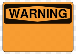 Blank Caution Sign Clipart - Blank Warning Sign Clip Art