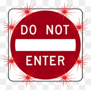Image Logo For Lighted Roadway Signs - Do Not Enter Wrong Way