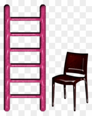 Ladder And Chair Png File Use Freely By Theartist100 - Silla Bob Polipropileno Antracita