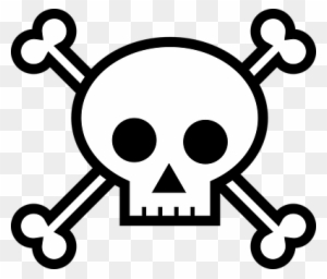 Death's Head Bones Crossbones Pirate Skull - Draw A Skull And Crossbones