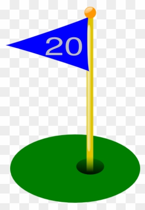 Golf Hole Flag Clipart - Golf Flag Clip Art