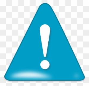 Attention In Blue Clip Art At Clker Com Vector Clip - Blue Attention Sign Png