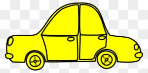 Car Outline Clip Art At Clker - Yellow Car Clipart