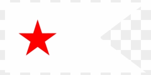 Red Star Flag - Red Star On California Flag