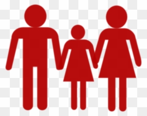 Family Holding Hands Red Clip Art - Family Holding Hands Clipart