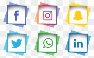 Social Media Icons Set Facebook Instagram Whatsapp, - Facebook Instagram Icon Png