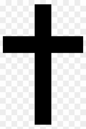 Black Cross Svg Clip Arts 396 X 592 Px - Christianity Cross