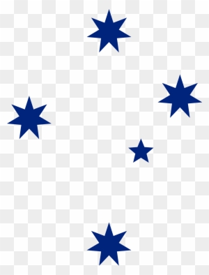 Blue Southern Cross Svg Clip Arts 456 X 598 Px - Southern Cross Stars Australia