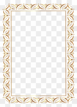 Gold Border Frame Transparent Png Clip Art Image - Transparent Border Frame Png