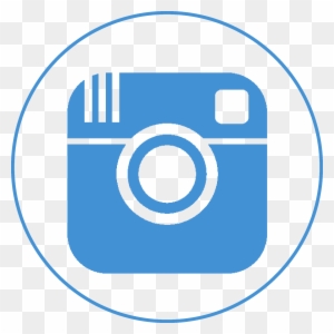Instagramm Clipart Blue - Instagram Circle Icon Png