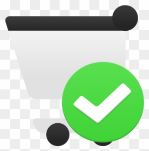 Confirm Shopping Cart Icon - Add Cart Icon Png