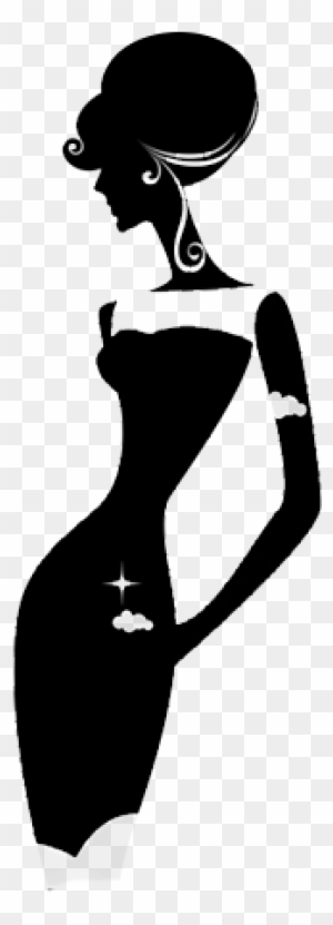 Silhouette Dress Woman Clip Art - Fashion Silhouette Png