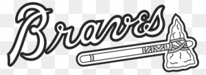 Atlanta Braves Logo Png Transparent Amp Svg Vector - Atlanta Braves Logo Black And White