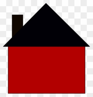 Red House Outline Clipart