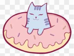 Neko Donut Yum Cute Sweet Kittylove Kitty Food Kitten - Adelayde Cat Donut Pocket Mirror