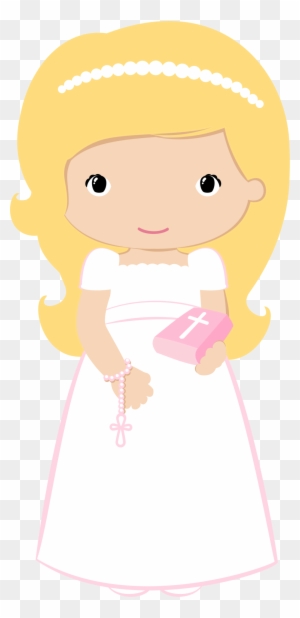 Communion Clipart First Precious Moment - Clipart Communion Girl Png Wave Air