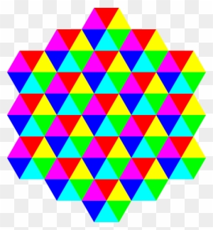 Triangle Tessellation 6 Color - Tessellation Art Math