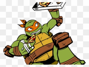 Tmnt Clipart Cartoon Baby - Teenage Mutant Ninja Turtles Michelangelo Pizza