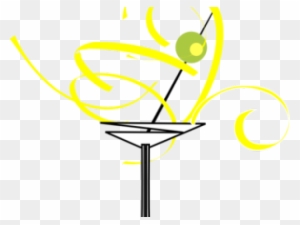 Martini Clipart Yellow - Cocktail Glass