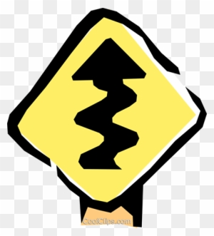 Road Signs Royalty Free Vector Clip Art Illustration - Traffic Sign