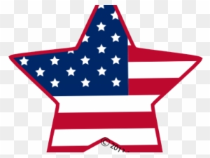 Patriotic Clipart Shooting Star - Clip Art American Flag Stars