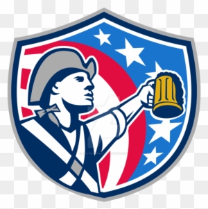 American Patriot Craft Beer Mug Usa Flag - Colonial Beer Mug
