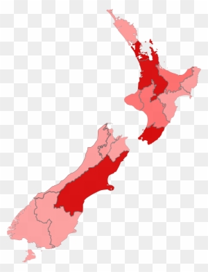 H1n1 New Zealand Map By Confirmed Cases - Passion Fruit Growing Nz