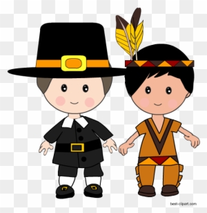 Cute Pilgrim Clipart