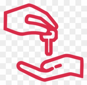 Icon Of Handing Over Car Keys - Service Pick Up Icon