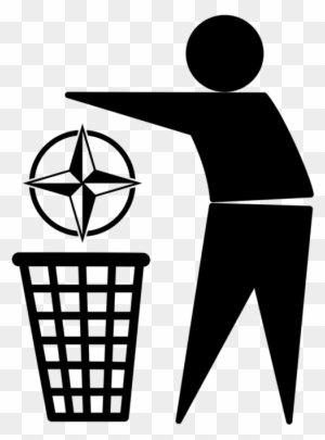 Nato United Kingdom United States Organization Comprehensive - Throwing Swastika In Trash
