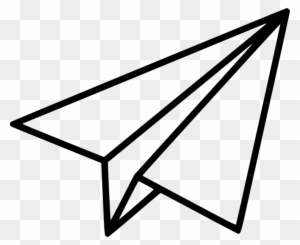 Shape Clipart Airplane - Paper Airplane Icon Png