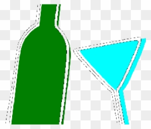 Alcohol Clipart Rum - Glass Bottle