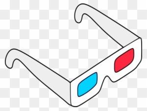 Anaglyph 3d Polarized 3d System Glasses 3d Film Cinema - 3d Glasses Clipart